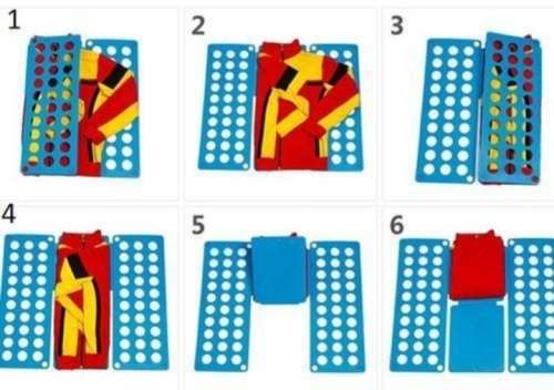 Flip Flop Adults Clothes /T-shirt Folder-Blue