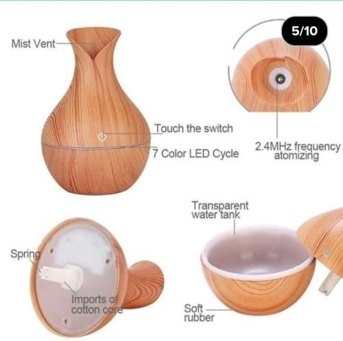 Ultrasonic Aroma Humidifier With Colour Changing LED