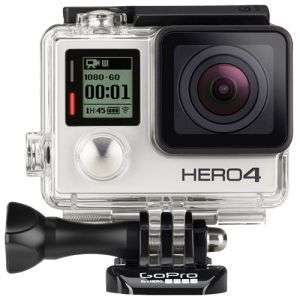 GO PRO HERO 4 SILVER + WATERPROOF HOUSING + FLAT MOUNT