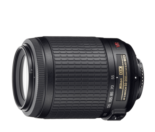 NIKON AF-S DX VR Zoom-Nikkor ED 55-200mm F4-5.6G + HOOD - AS NEW