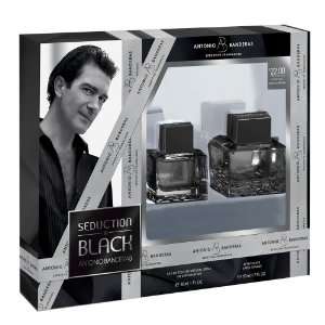 Antonio Banderas Seduction in Black Gift Set 100ml EDT + 100ml After Shave Lotion