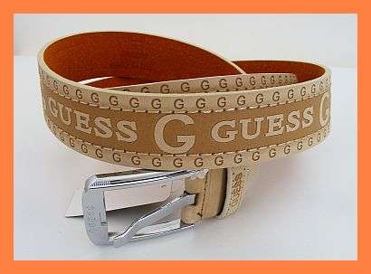BEIGE GUESS BELT - 105CM