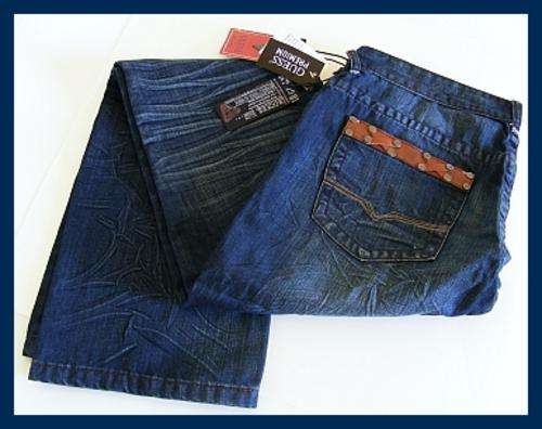 MENS GUESS PREMIUM ROCKER JEANS - SIZE: 34