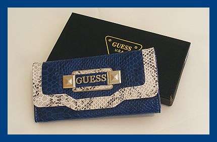 BLUE GUESS PURSE