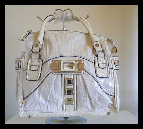WHITE GUESS HANDBAG