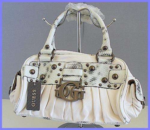 WHITE GUESS HANDBAG - SMALL
