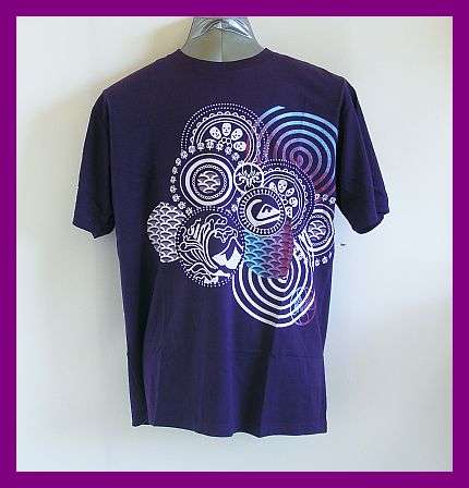 MENS QUIKSILVER PURPLE T-SHIRT - SIZE :  X L