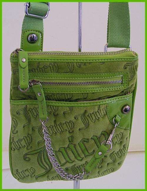 STUNNING SODA GREEN JUICY COUTURE SLINGBAG