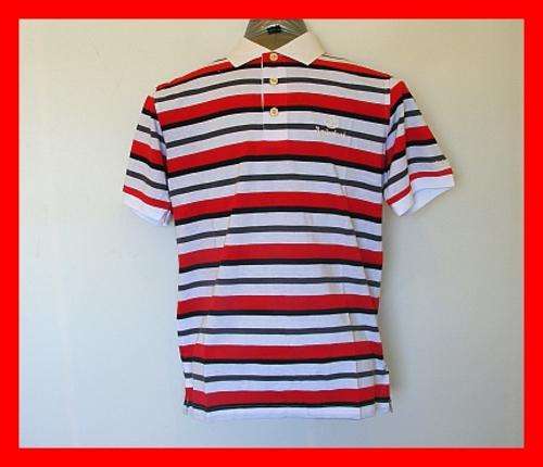 MENS TIMBERLAND STRIPED GOLF SHIRT - SIZE :  LARGE