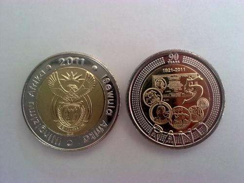 ***WEEKEND AUCTION-NOT MANY LEFT***NEW 2011 R5 COIN (UNC) - SARB  90TH ANNIVERSARY***