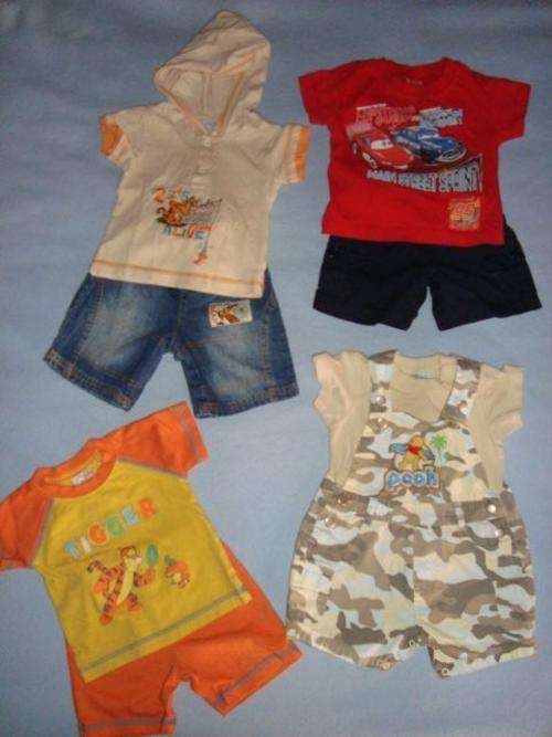 3-6 Months ~ Summer Baby Boy Clothing ~ 4 Sets ~ Winnie the Pooh, Tigger & Cars