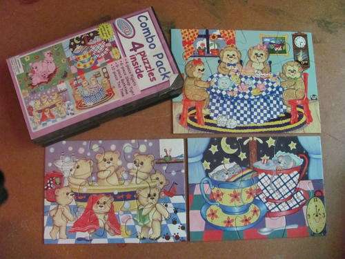 6, 9 & 12 PCS WOODEN PUZZLES