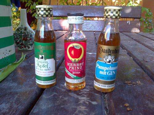VINTAGE MINIATURE BOTTLES (10)