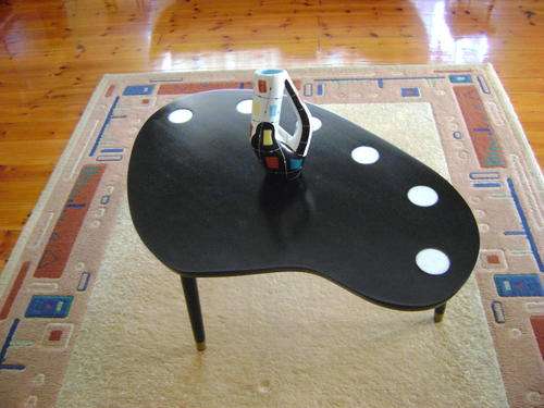 VINTAGE RETRO EBONY COFFEE TABLE