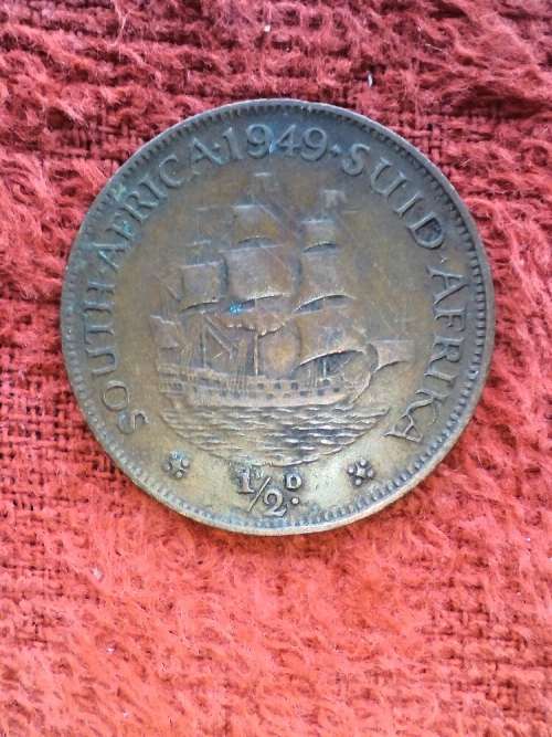 1949 half penny South Africa