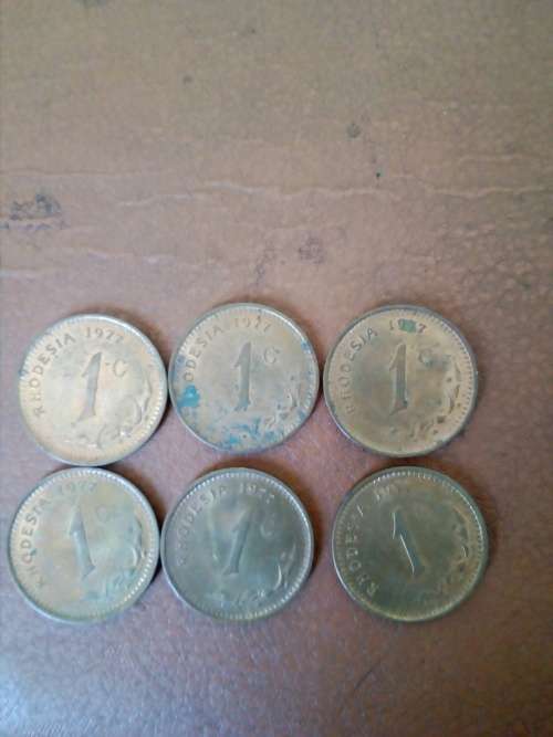Rhodesia one cent 1977. Buy one or buy all