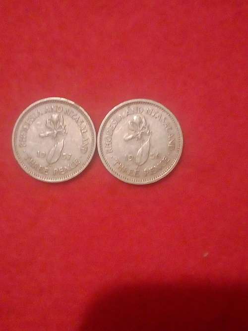 Rhodesia three pence x 2