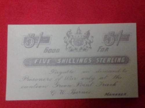 POW canteen note