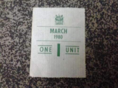 Rhodesian petrol coupon