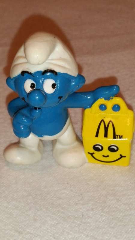 1997 - McDONALDA HAPPY MEAL SMURF - MCDONALDS PROMO - mint condition