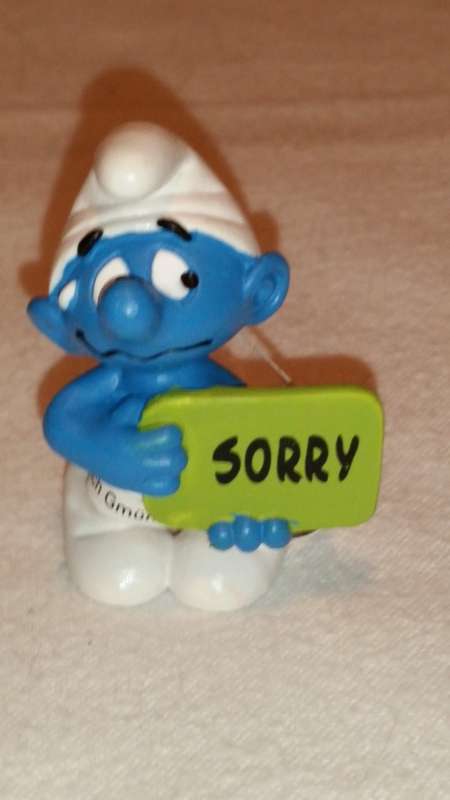 Sorry Smurf - Schleich No. 20749 - mint condition