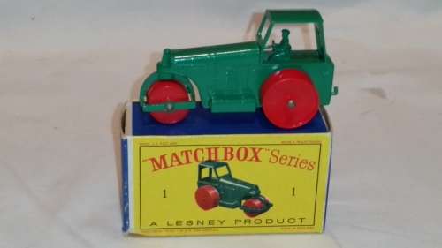 1962 MATCHBOX  LESNEY -  SERIES 1 - DIESEL ROAD ROLLER - MADE IN ENGLAND