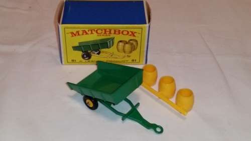 1965 MATCHBOX  LESNEY -  SERIES 51  - TIPPING TRAILER   - MADE IN ENGLAND