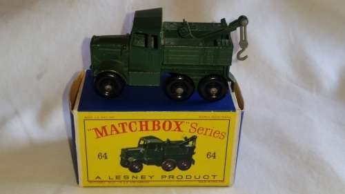 1960 MATCHBOX MOKO LESNEY -  SERIES 64   - SCAMMELL BREAKDOWN TRUCK   - MADE IN ENGLAND