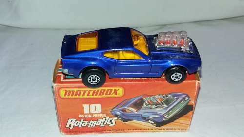 1973 MATCHBOX ROLA-MATICS-  SERIES 10 - MUSTANG PISTON POPPER  - MADE IN ENGLAND