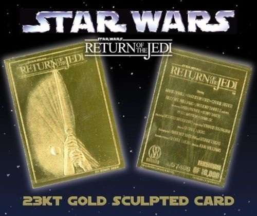 1996 - 23 carat gold Card - LUCAS FILM LIMITED - STAR WARS RETURN OF THE JEDI - #6816 OF 10 000