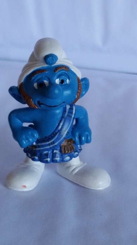 2010 SCHLEICH 20732  - GUTSY  SMURF - PEYO - MADE IN GERMANY