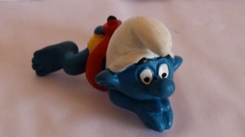 1977 SCHLEICH 20025 - SWIMMER SMURF  - PEYO - MADE IN WEST GERMANY