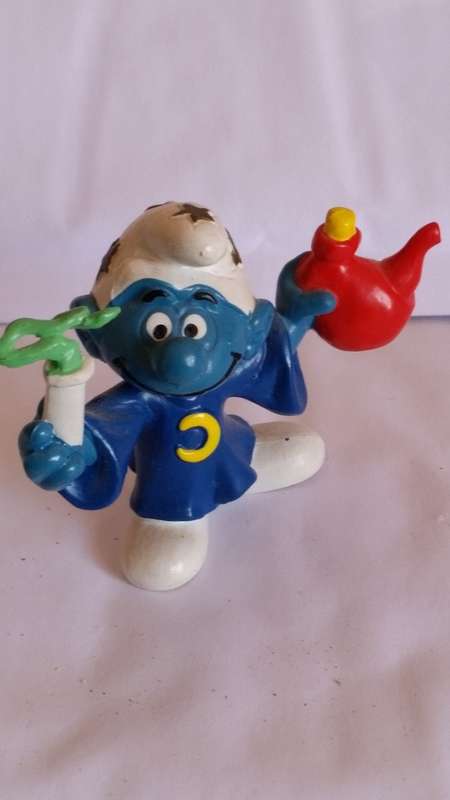 1979 SCHLEICH 20116  - ALCHEMIST SMURF - PEYO / BULLY  - MADE IN WEST GERMANY