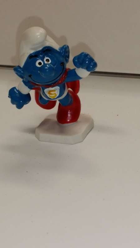 1980 SCHLEICH 20119 - SMURFERMAN SMURF - SCHLEICH PEYO  - MADE IN CHINA