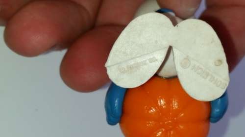 1981 SCHLEICH 20136 -  PUMPKIN SMURF - PEYO / W. BERRIE & CO.- MADE IN HONG KONG