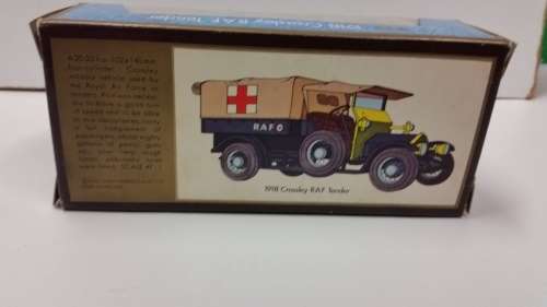 1977 MATCHBOX LESNEY- MODELS OF YESTERYEAR - Y-13 - 1918 CROSSLEY RAF TENDER - MADE IN ENGLAND