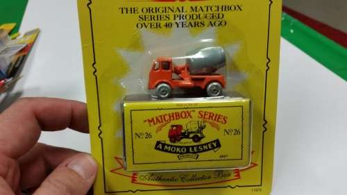 1993 - MATCHBOX LESNEY - ORIGINAL - SERIES 26 - ERF CEMENT MIXER - MADE IN ENGLAND