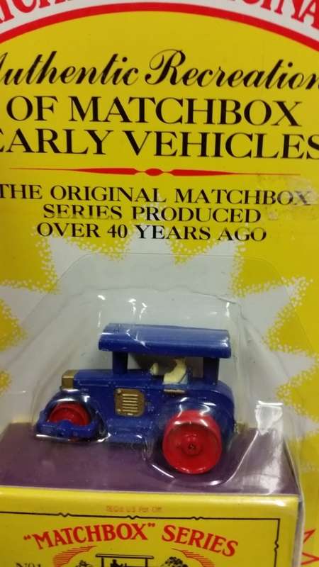 1993 - MATCHBOX LESNEY - ORIGINAL - SERIES 1 - AVELING BARFORD ROAD ROLLER - MADE IN ENGLAND