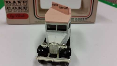 1983 - LLEDO MODELS OF DAYS GONE - FORD MODEL 'A' VAN - JERSEY EVENING POST - MADE IN ENGLAND
