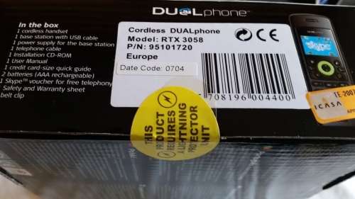 DUALPHONE MODEL 3058 - SKYPE PHONE