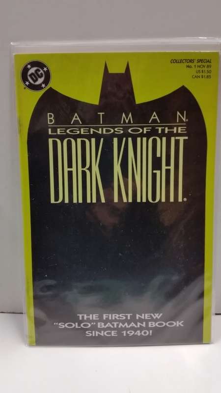 NOV 1989 - ISSUE#1 - BATMAN LEGENDS OF THE DARK KNIGHT - COLLECTORS SPECIAL - LIGHT GREEN -DC COMICS