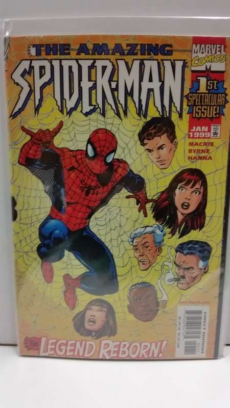 JAN 1999 - ISSUE #1 - THE AMAZING SPIDERMAN - LEGEND REBORN - 1ST SPECTACULAR ISSUE - MARVEL COMICS