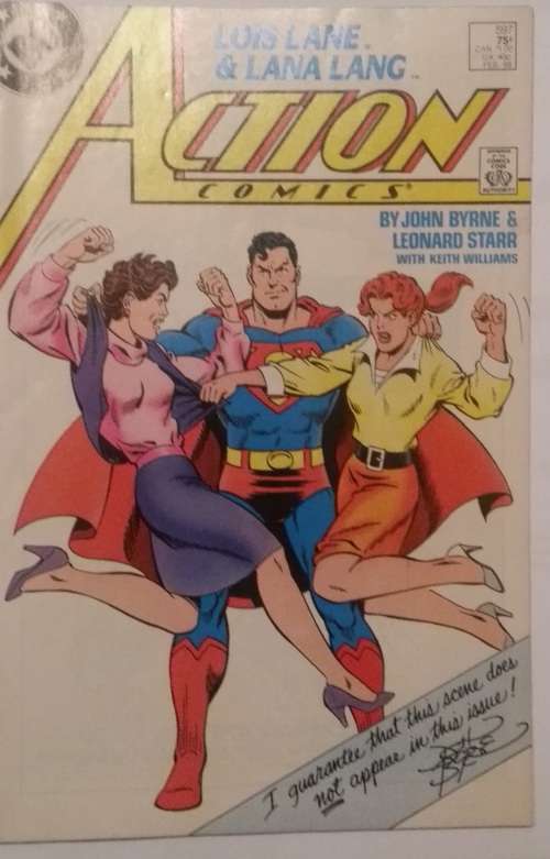 FEB 1988- ISSUE #597 - SUPERMAN ACTION COMICS - LOIS LANE & LANA LANG -  DC COMICS