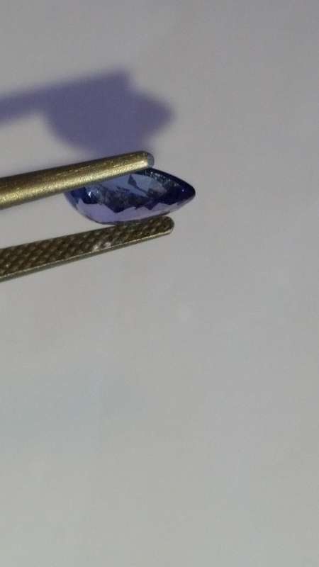 0.910 cts ULTRA BRILLIANT PEAR CUT VIOLET BLUE TANZANITE