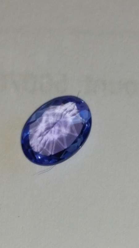 1.060 cts  BRILLIANTOVAL CUT VIOLET PURPLE  BLUE TANZANITE