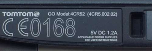 TOMTOM GO LIVE GPS MODEL 4CR5.002.02 (4CR52)