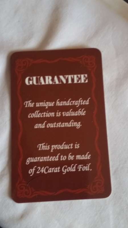 US$ 100 GOLD NOTE, 24K GOLD NOTE 999.9 PURITY IN DISPLAY CASE