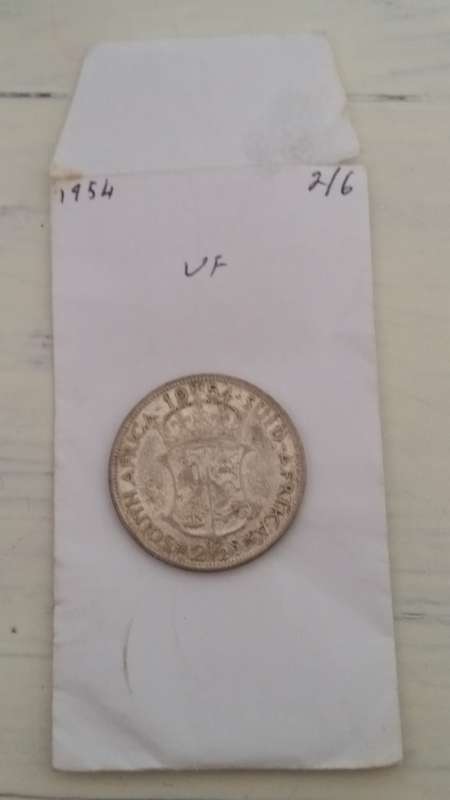 1954 2 1/2 Shillings Coin - VF condition