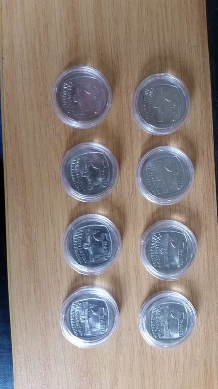 1994 - R5 Presidential Inauguration coins x 8 - Most in Mint condition