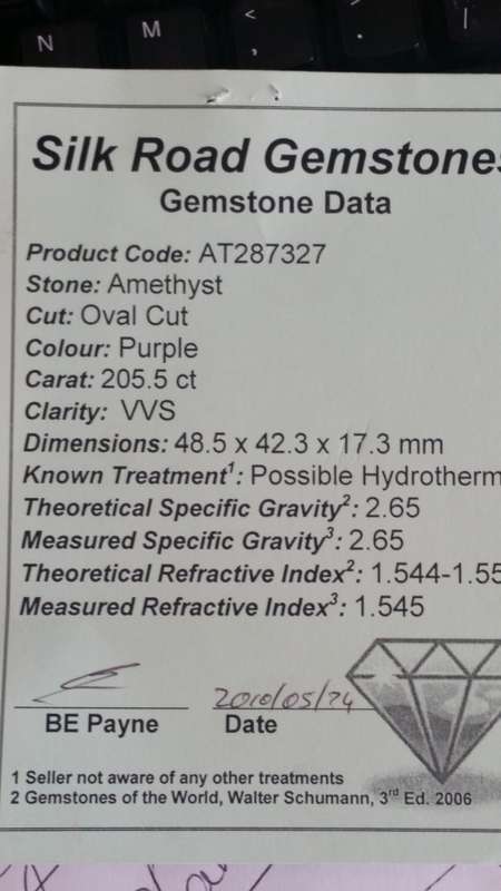 205.5 cts OVAL CUT AMETHYST